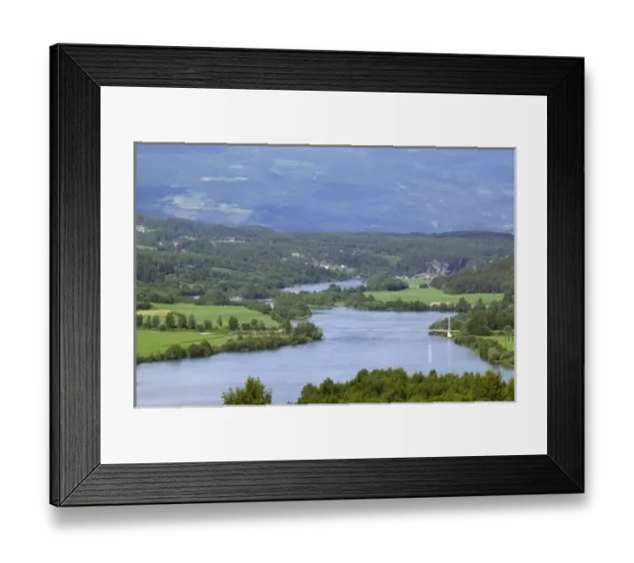 Framed Print : Laggen River river valley, Ringebu norway Framed Print : Laggen River river valley, Ringebu norway