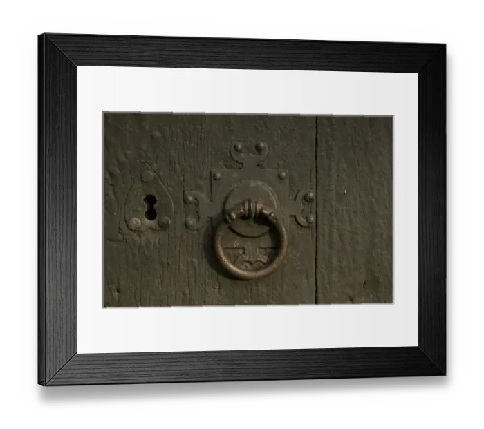 Framed Print : handle and lock on lom Stave Church lom norway from 1200AD Framed Print : handle and lock on lom Stave Church lom norway from 1200AD