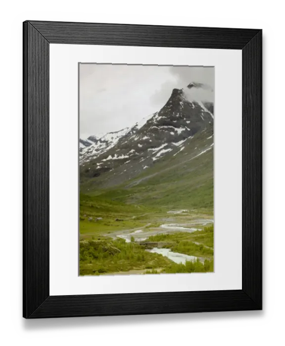 Framed Print : Sognefjellsvegen, highway 55 This national scenic road extends from the mountain Framed Print : Sognefjellsvegen, highway 55 This national scenic road extends from the mountain