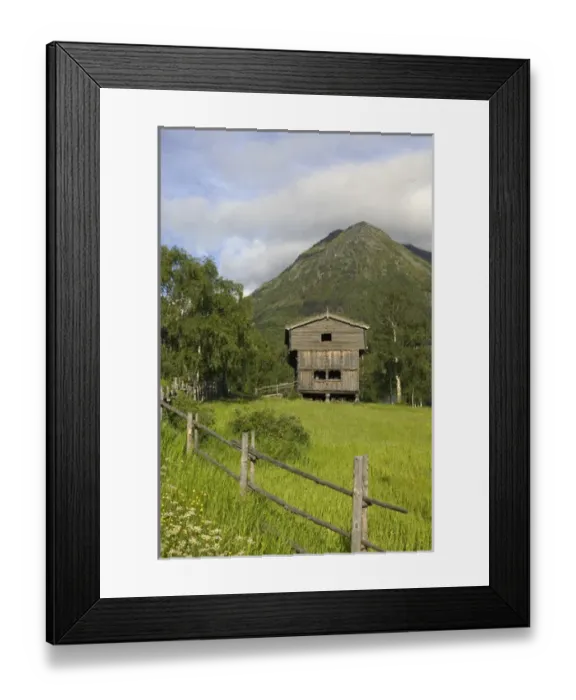 Framed Print : historic building lom Norway Framed Print : historic building lom Norway