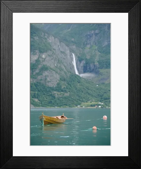 Framed Print : Sogne Fjord; Southern, Fjord, Vic, Norway