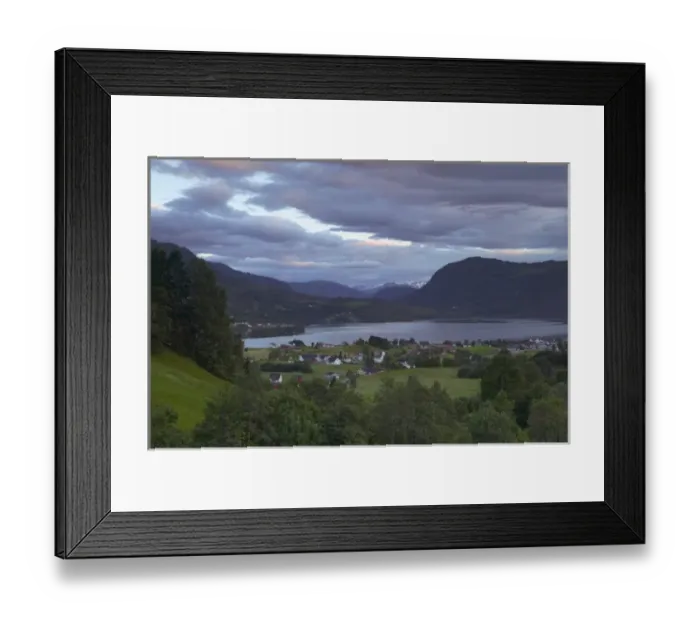 Framed Print : Sogne Fjord; Southern, Fjord, Norway Framed Print : Sogne Fjord; Southern, Fjord, Norway