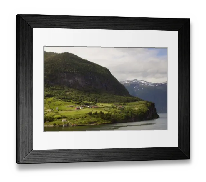 Framed Print : Sogne Fjord; Southern, Fjord Norway Framed Print : Sogne Fjord; Southern, Fjord Norway