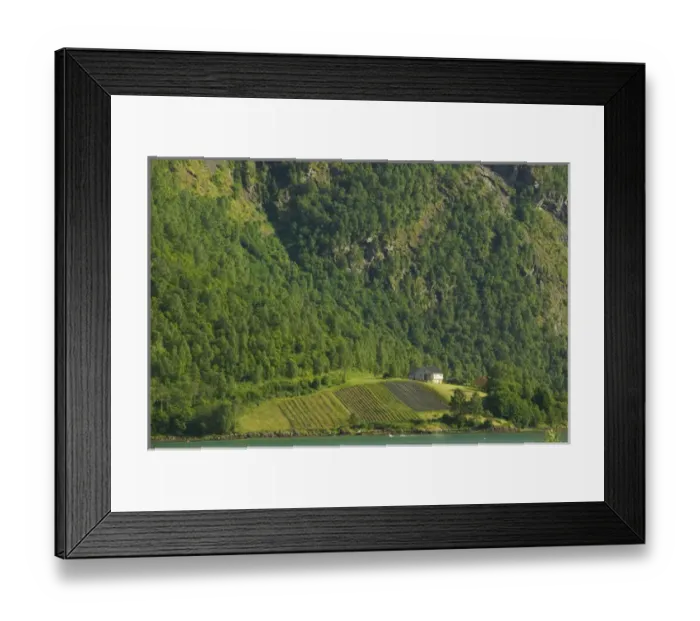 Framed Print : Sogne Fjord; Southern Fjord, Norway