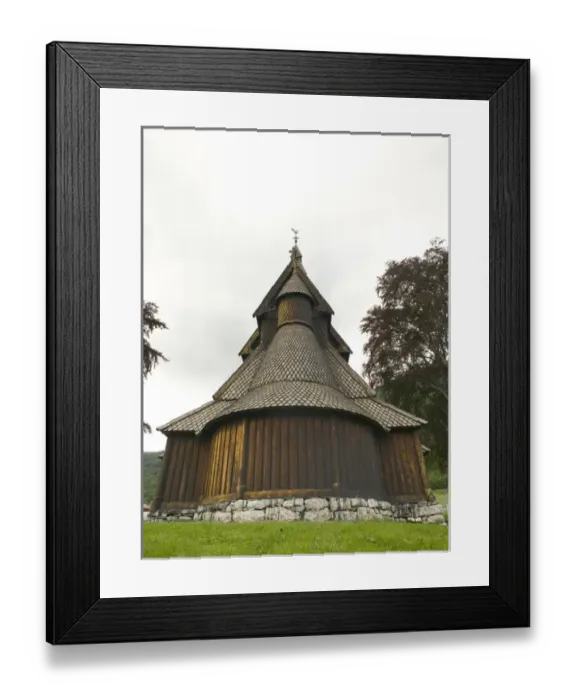 Framed Print : Hopperstad Stave Church, Sogne Fjord VIC norway