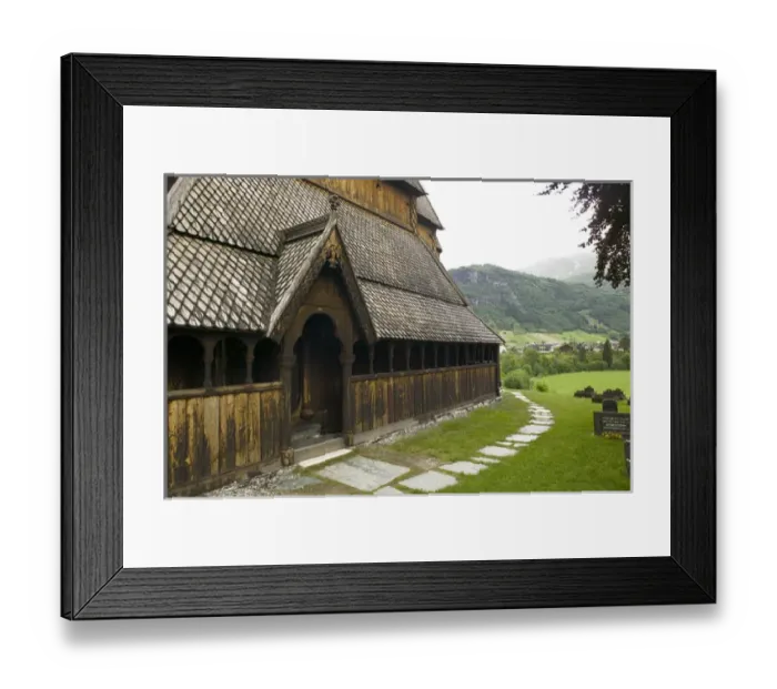 Framed Print : Hopperstad Stave Church, Sogne Fjord VIC norway Framed Print : Hopperstad Stave Church, Sogne Fjord VIC norway