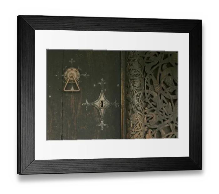 Framed Print : Door lock Hopperstad Stave Church, Sogne Fjord VIC norway Framed Print : Door lock Hopperstad Stave Church, Sogne Fjord VIC norway