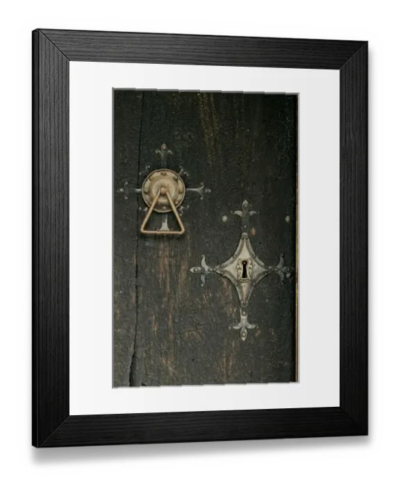 Framed Print : Door lock Hopperstad Stave Church, Sogne Fjord VIC norway Framed Print : Door lock Hopperstad Stave Church, Sogne Fjord VIC norway