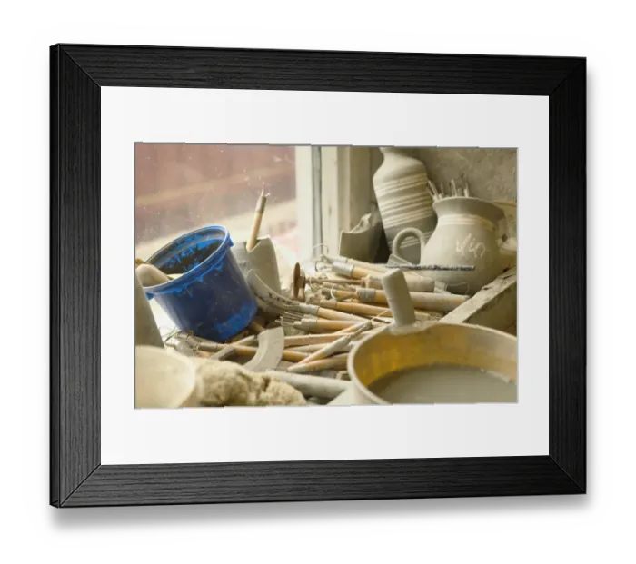 Framed Print : Norway, Egersund, potters tools Framed Print : Norway, Egersund, potters tools