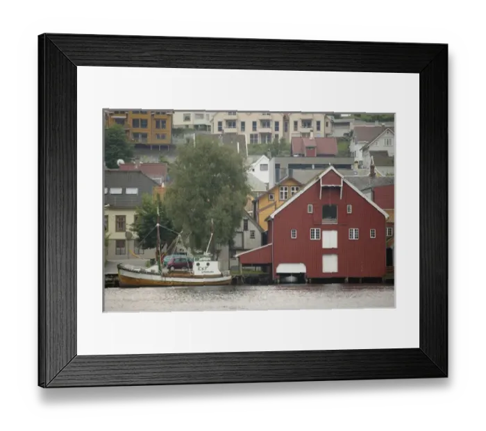 Framed Print : Norway, Egersund waterfront Framed Print : Norway, Egersund waterfront