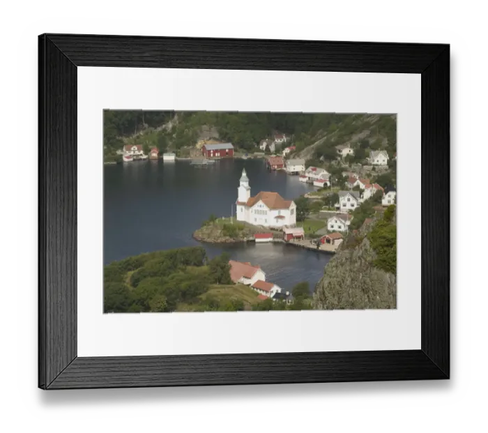 Framed Print : Norway, Hydra Island village Framed Print : Norway, Hydra Island village
