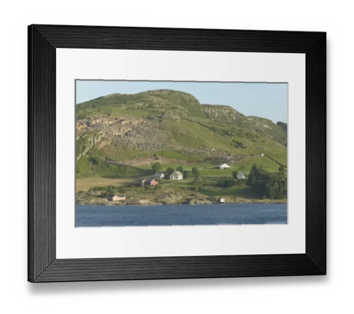 Framed Print : Farm on the Bonka Fjorden, near the North Sea