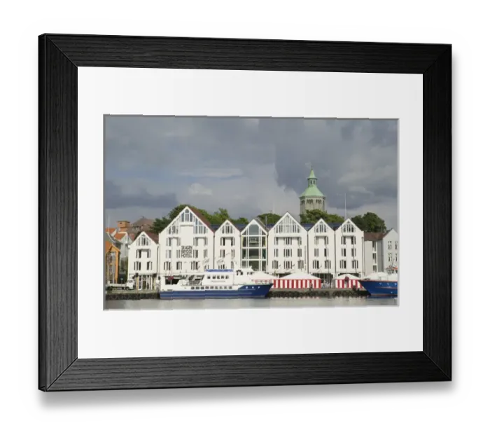 Framed Print : Historic, Stavanger Harbour Framed Print : Historic, Stavanger Harbour