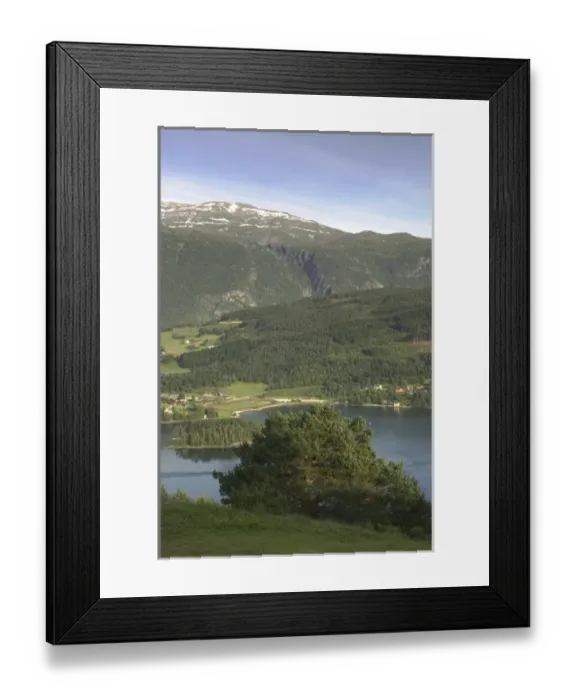 Framed Print : evening light settles upon Ulvik and the and the shores of Hardanger Fjord, Norway Framed Print : evening light settles upon Ulvik and the and the shores of Hardanger Fjord, Norway