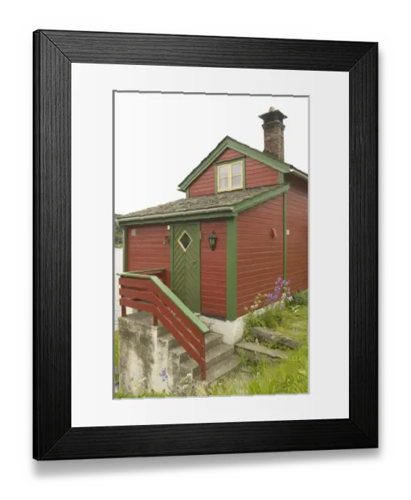 Framed Print : Ulvik on the shores of Hardanger Fjord, Norway Framed Print : Ulvik on the shores of Hardanger Fjord, Norway