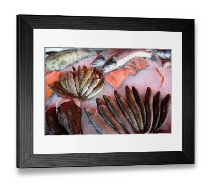 Framed Print : Bergens Fish Market M. R Framed Print : Bergens Fish Market M. R