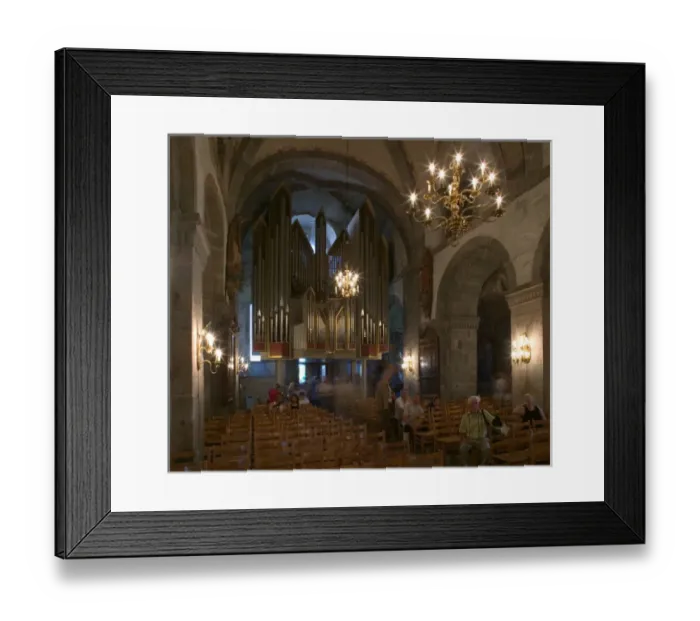 Framed Print : Pipe Organ, Maria  /  ST Mary Church from the 12th century, Bergins oldest Building