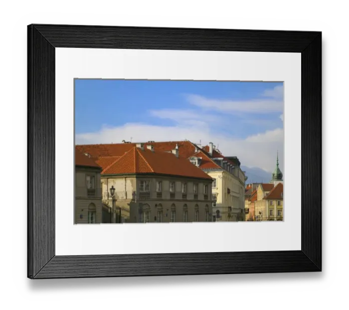 Framed Print : Historical buildings in old town, Warsaw, Poland Framed Print : Historical buildings in old town, Warsaw, Poland