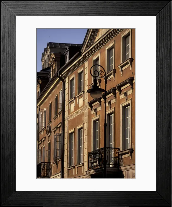 Framed Print : EUROPE, Poland, Pomerania, Warsaw Rynek Starego Miastra, Building detail