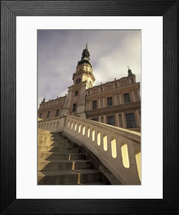 Framed Print : Europe, Poland, Malopolska, Zamosc Rynek Wielki, Town Square; Town Hall Framed Print : Europe, Poland, Malopolska, Zamosc Rynek Wielki, Town Square; Town Hall