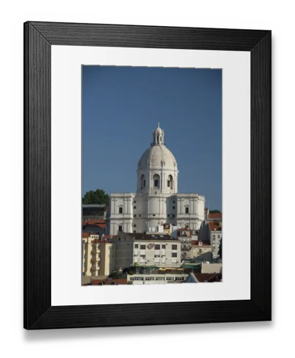 Framed Print : Europe, Portugal, Lisbon (aka Lisboa). Baroque National Pantheon (aka Igreja de Santa