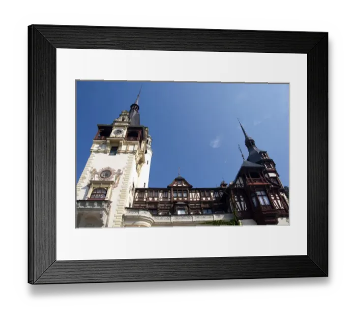 Framed Print : Romania, Sinaia. Neo-Renaissance Peles Castle, c. 1873. Summer residence of King Carol I