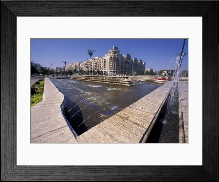 Framed Print : Europe, Romania, Bucharest, capitol city landscape Framed Print : Europe, Romania, Bucharest, capitol city landscape