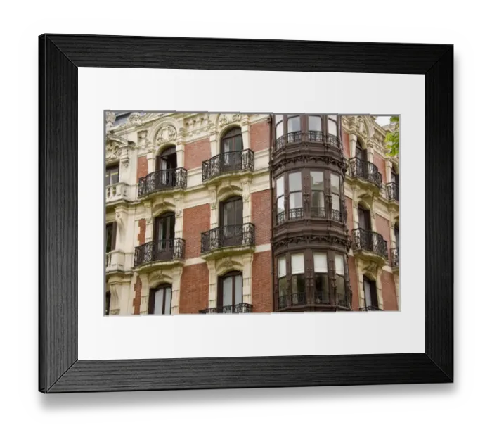 Framed Print : Spain, Bilbao. Typical architecture Framed Print : Spain, Bilbao. Typical architecture