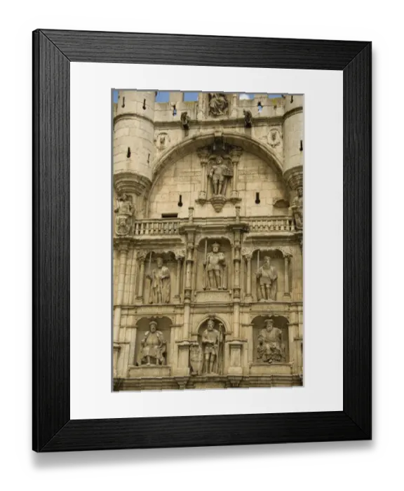 Framed Print : Spain, Castile-Leon region, Burgos. Walled city gate, UNESCO Framed Print : Spain, Castile-Leon region, Burgos. Walled city gate, UNESCO