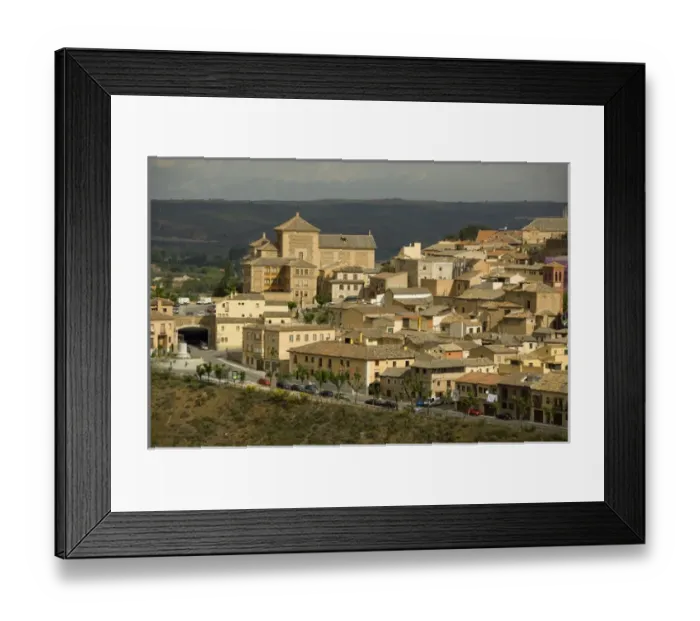 Framed Print : Spain, Castilla-La Mancha, Toledo. Overviews of historic city