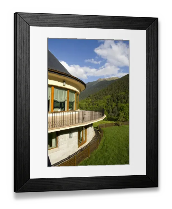 Framed Print : Spain, Catalonia, Aran Valley, Vielha. Parador de Vielha