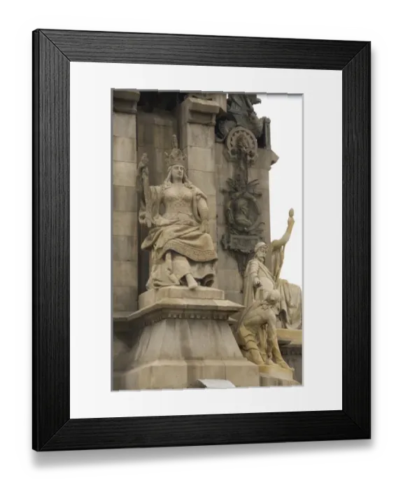 Framed Print : Spain, Catalonia, Barcelona. Columbus monument Framed Print : Spain, Catalonia, Barcelona. Columbus monument