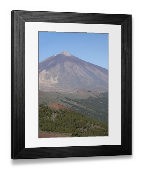 Framed Print : Spain, Canary Islands, Tenerife. Las Canadas National Park. Mt. Teide, 12, 300 ft