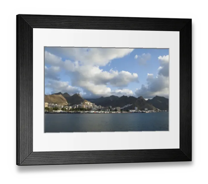 Framed Print : Spain, Canary Islands, Tenerife. Early morning port view of Muelle Sur area Framed Print : Spain, Canary Islands, Tenerife. Early morning port view of Muelle Sur area