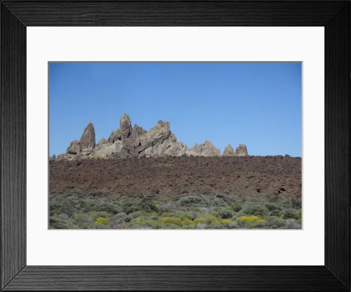Framed Print : Spain, Canary Islands, Tenerife. Las Canadas National Park. Typical volcanic lava Framed Print : Spain, Canary Islands, Tenerife. Las Canadas National Park. Typical volcanic lava