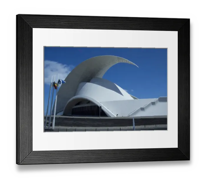 Framed Print : Spain, Canary Islands, Tenerife. Auditorium and concert hall (aka Auditorio De Tenerife) Framed Print : Spain, Canary Islands, Tenerife. Auditorium and concert hall (aka Auditorio De Tenerife)