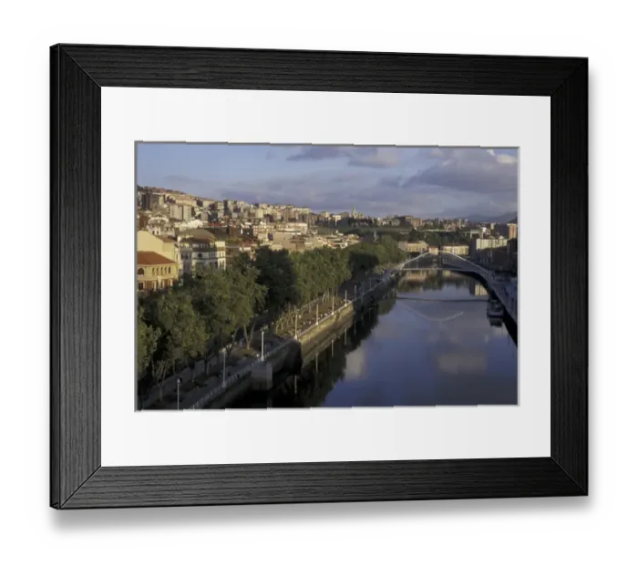 Framed Print : Europe, Spain, Bilbao, Ria Bilbao Framed Print : Europe, Spain, Bilbao, Ria Bilbao