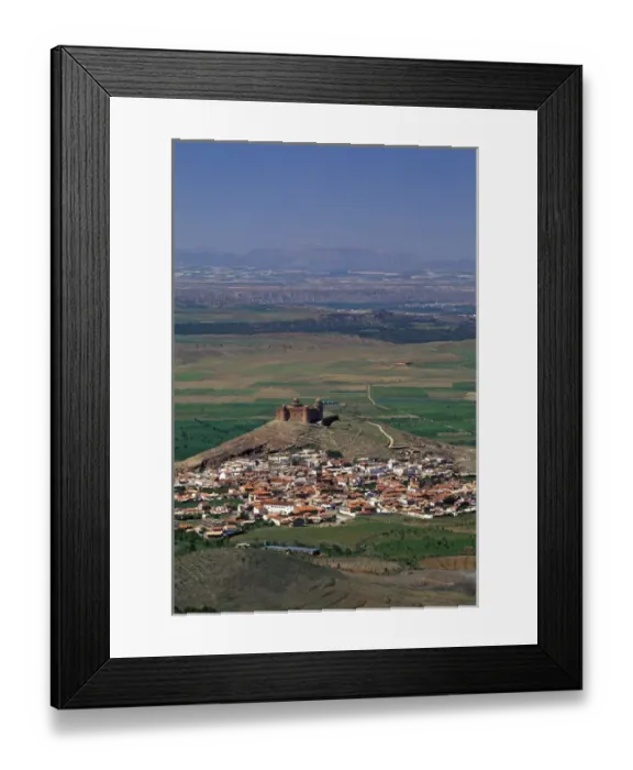 Framed Print : EU, Spain, Andalucia, Granada Province. La Calahorra Castle, Sierra de los Filabres