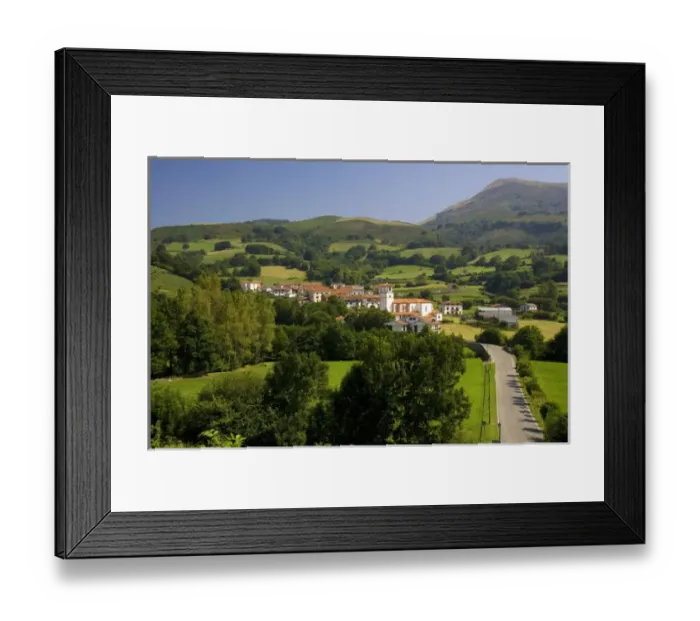 Framed Print : The village of Amaiur in the Baztan Valley of the Navarre region of northern Spain Framed Print : The village of Amaiur in the Baztan Valley of the Navarre region of northern Spain