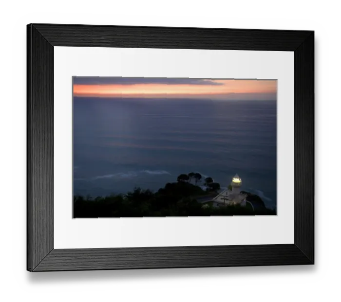 Framed Print : Monte Igueldo Lighthouse at sunset in La Concha Bay near the city of Donostia-San Sebastian Framed Print : Monte Igueldo Lighthouse at sunset in La Concha Bay near the city of Donostia-San Sebastian