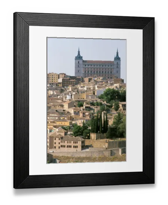 Framed Print : Europe, Spain, Toledo. View of the Alcazar