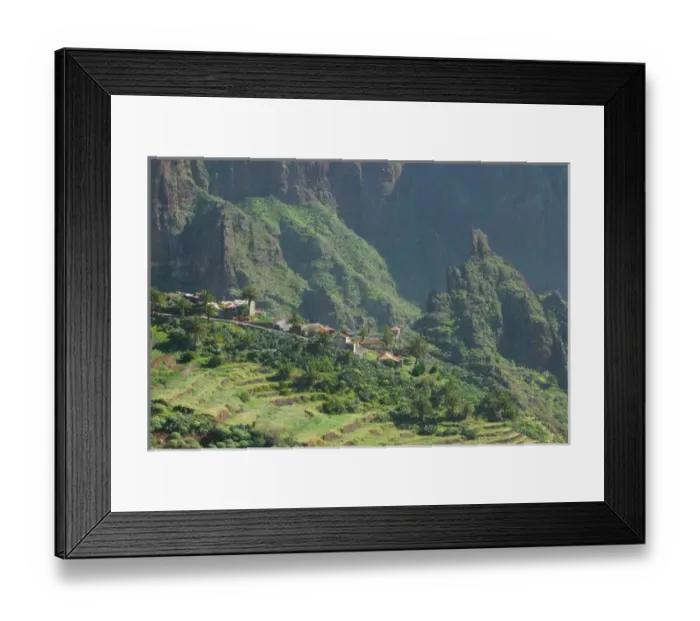 Framed Print : Spain, Canary Islands, Tenerife, mountain village