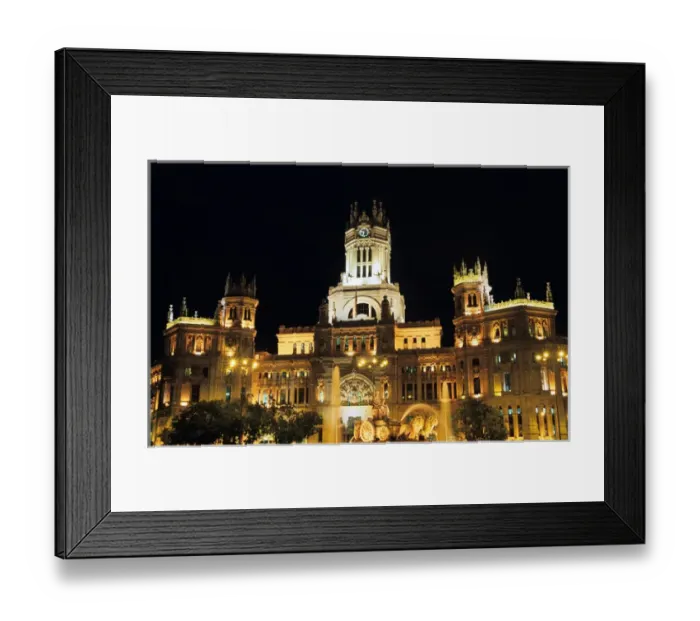 Framed Print : Spain, Madrid, Palacio de Comunicaciones by night Framed Print : Spain, Madrid, Palacio de Comunicaciones by night