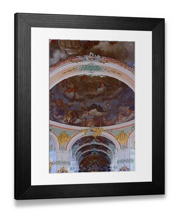 Framed Print : Details of church interior, Switzerland Framed Print : Details of church interior, Switzerland