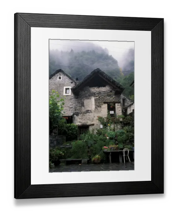 Framed Print : Europe, Switzerland, Ticino Region. Village of Foroglio Val Bavona Framed Print : Europe, Switzerland, Ticino Region. Village of Foroglio Val Bavona