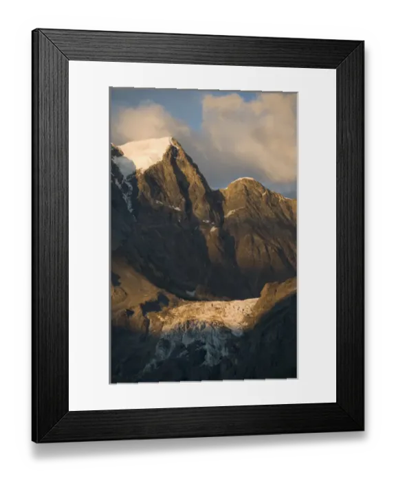 Framed Print : Rottalhorn (left) 3969 m. - and peaks around Rottal, from Obersteinberg, upper Framed Print : Rottalhorn (left) 3969 m. - and peaks around Rottal, from Obersteinberg, upper