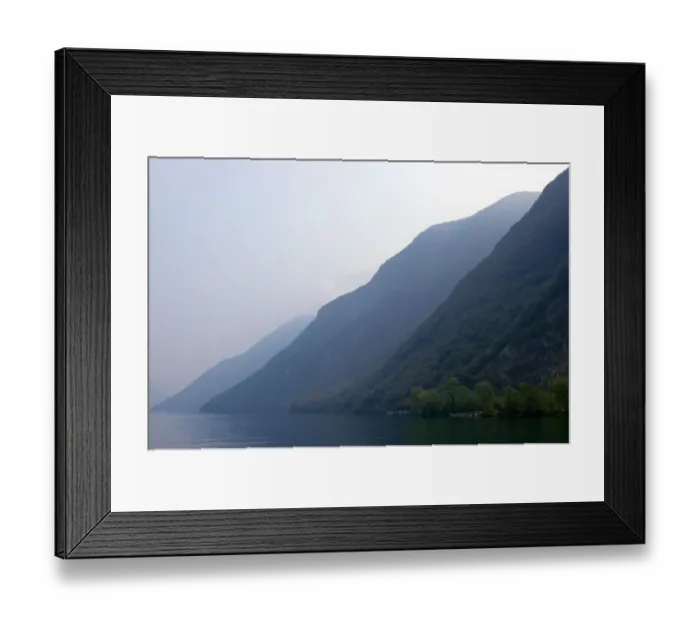 Framed Print : 05. Switzerland, Lugano, Lake Lugano, lakeside mountains in morning Framed Print : 05. Switzerland, Lugano, Lake Lugano, lakeside mountains in morning