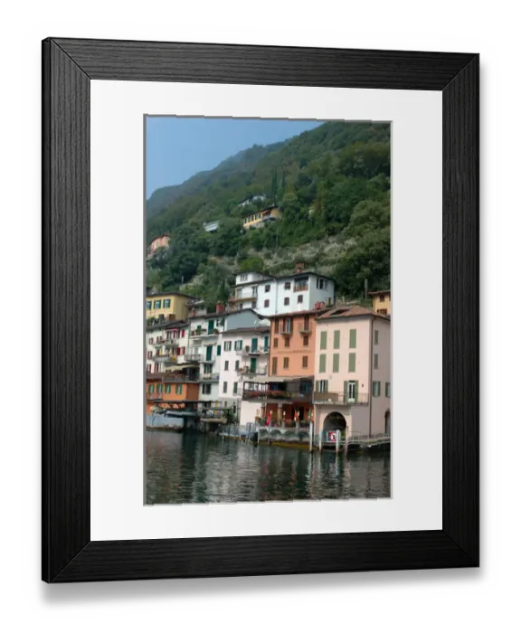 Framed Print : 05. Switzerland, Lugano, Lake Lugano, lakeside village Framed Print : 05. Switzerland, Lugano, Lake Lugano, lakeside village