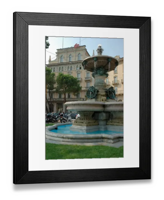 Framed Print : 05. Switzerland, Lugano, Lake Lugano, fountain in historic city center Framed Print : 05. Switzerland, Lugano, Lake Lugano, fountain in historic city center