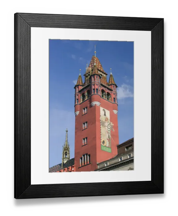 Framed Print : SWITZERLAND-BASEL: Basel Town Hall (Rathaus) (b. 16th century)
